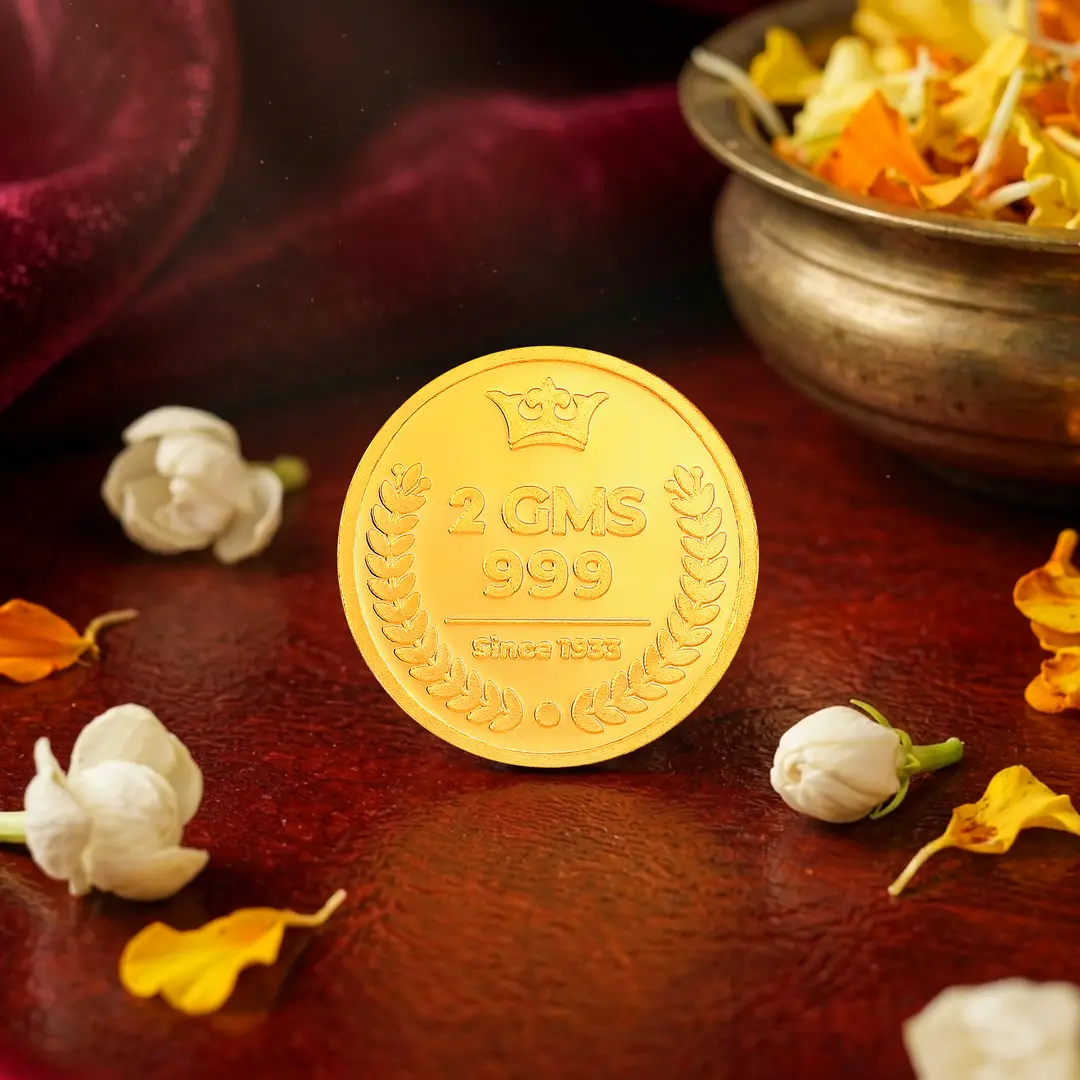 Gold coins and bars